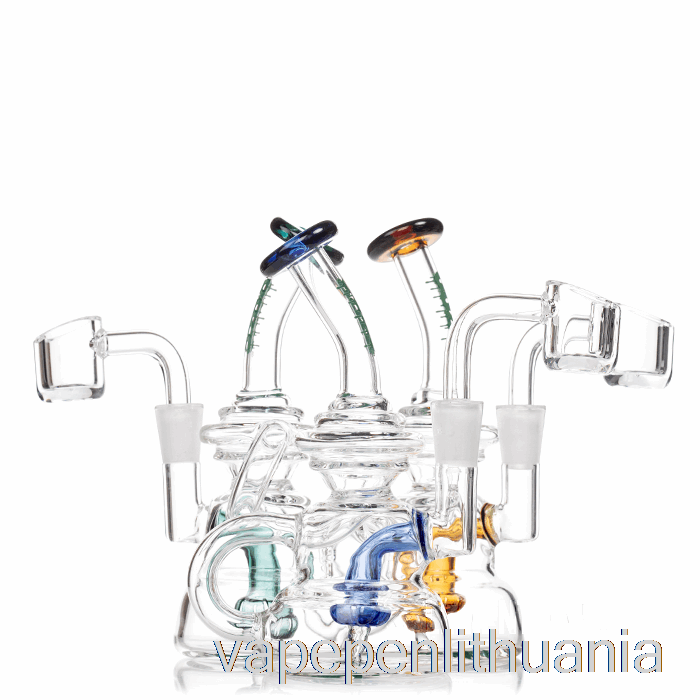 Ooze Flood Mini Dab Rig Midnight Wave (skaidrus / Juodas) Vape Skystis